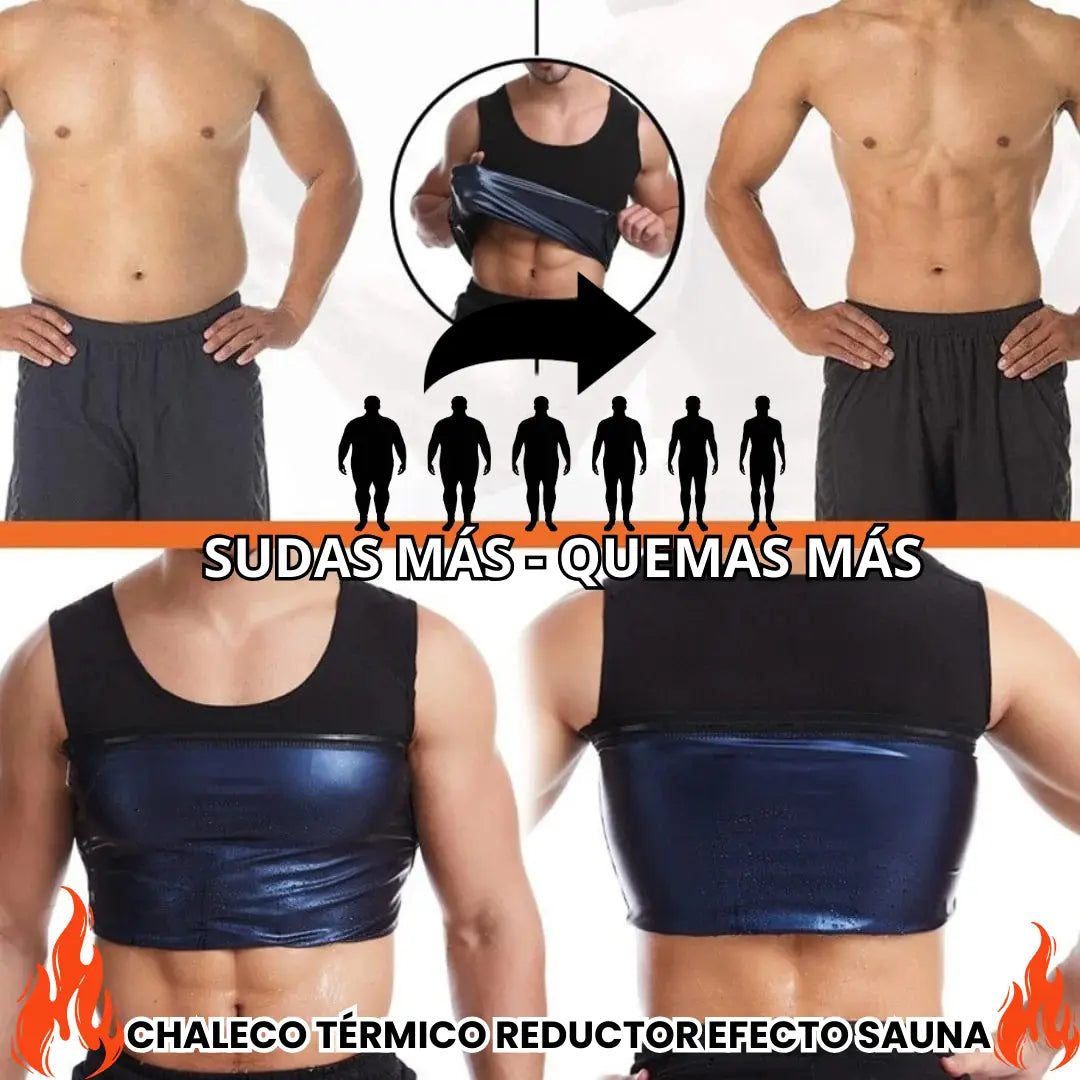 CHALECO MOLDEADOR EN NEOPRENO ThermoFit Pro® ¡El verdadero efecto sauna!