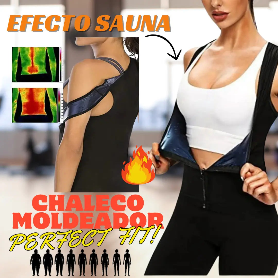 CHALECO MOLDEADOR EN NEOPRENO ThermoFit Pro® ¡El verdadero efecto sauna!